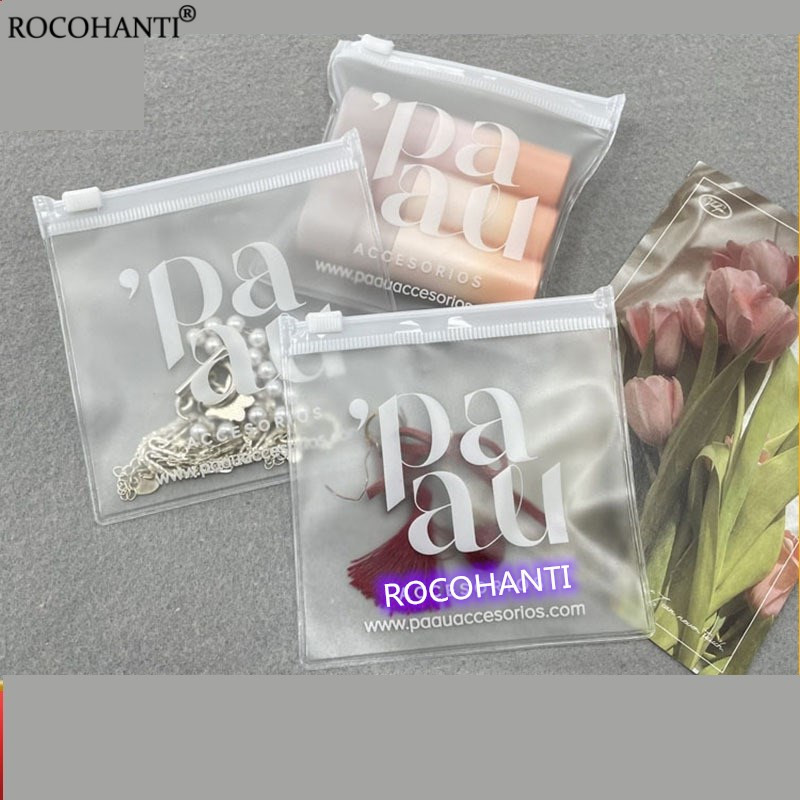 Reusable Zip Bag - حقيبة مجوهرات صغيرة شفافة من البلاستيك