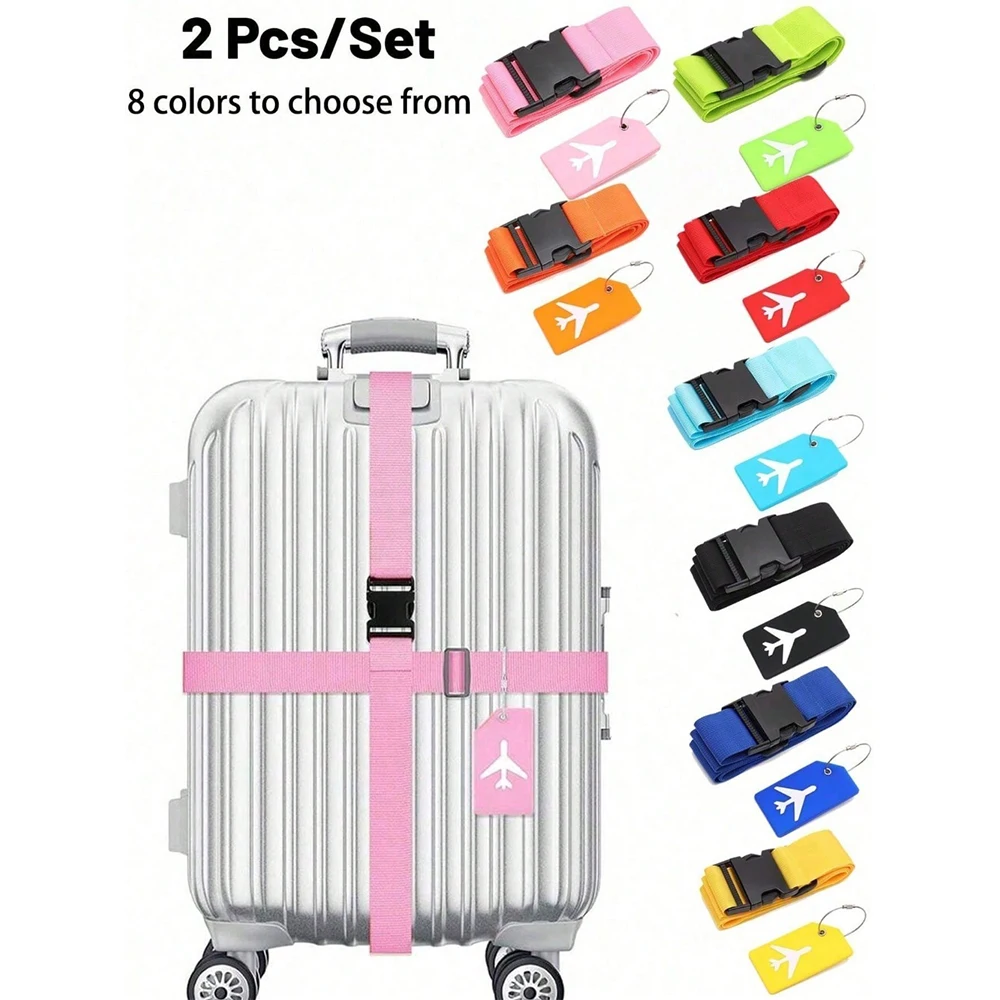Travel Accessories List - مجموعة حزام الأمتعة مع علامة الأمتعة