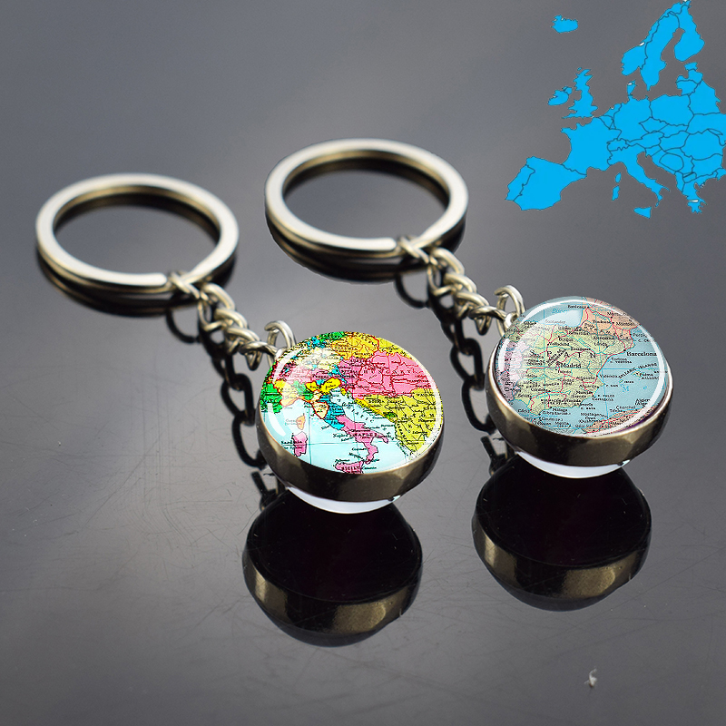 Travel Accessories Italy - البلدان الأوروبية خريطة المفاتيح فرنسا إسبانيا