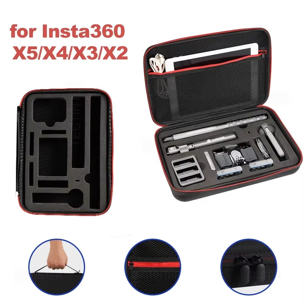 Travel Video Accessories - حقيبة لـ Insta360 X5 X4 X3