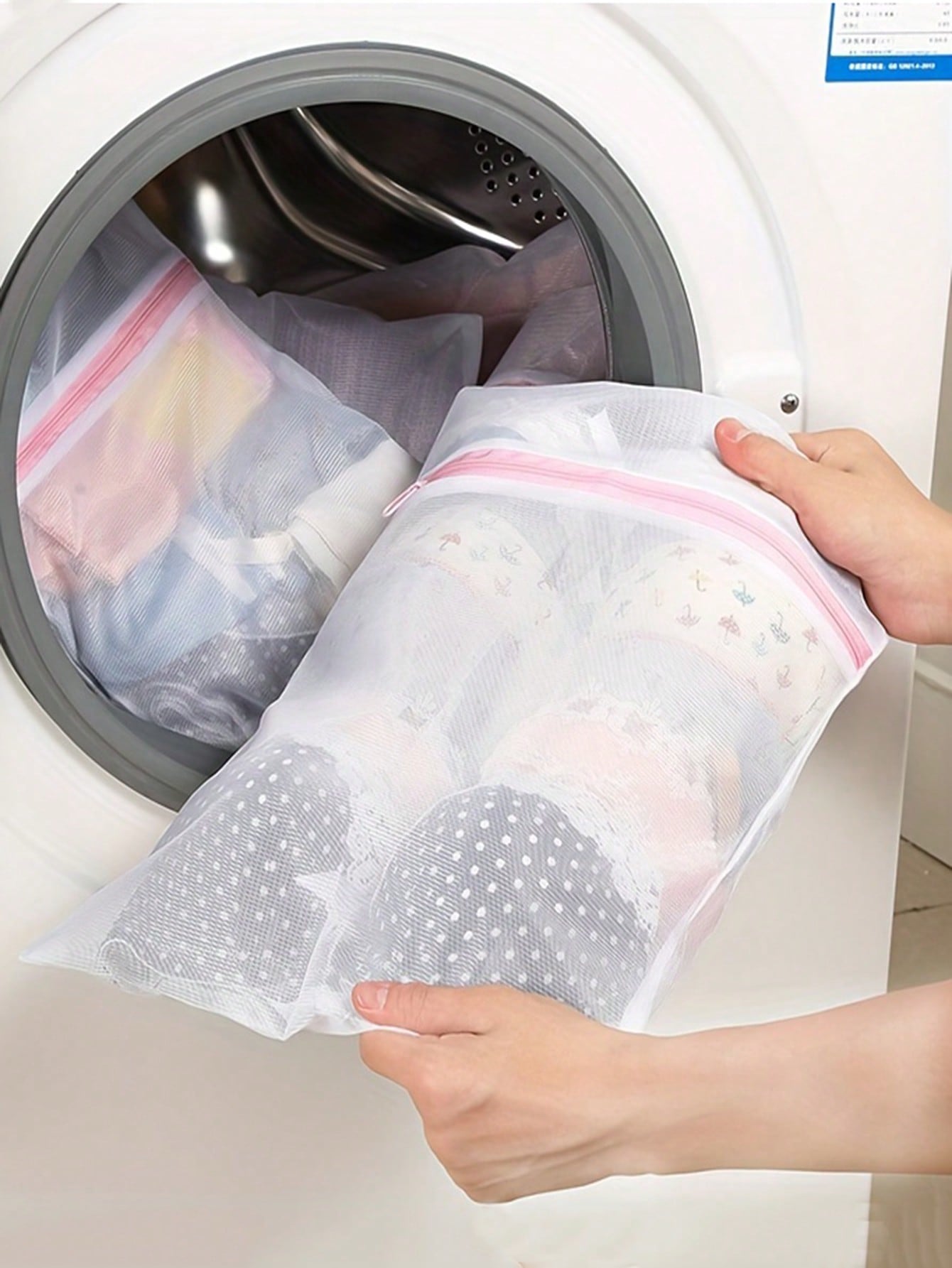 Reusable Zip Bag - 3 قطع/مجموعة أكياس غسيل بسحاب قابلة