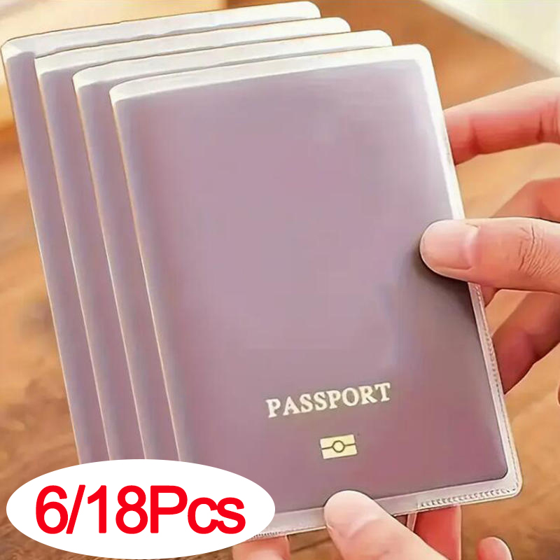 Travel Accessories Plane - 6/18 قطعة حقيبة غطاء جواز السفر