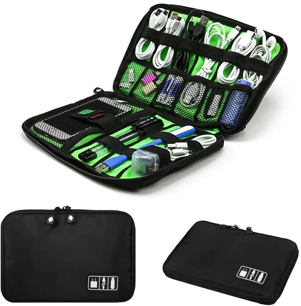 Travel Accessories Electronics - حقيبة تنظيم وتخزين الكابلات، نظام منظم