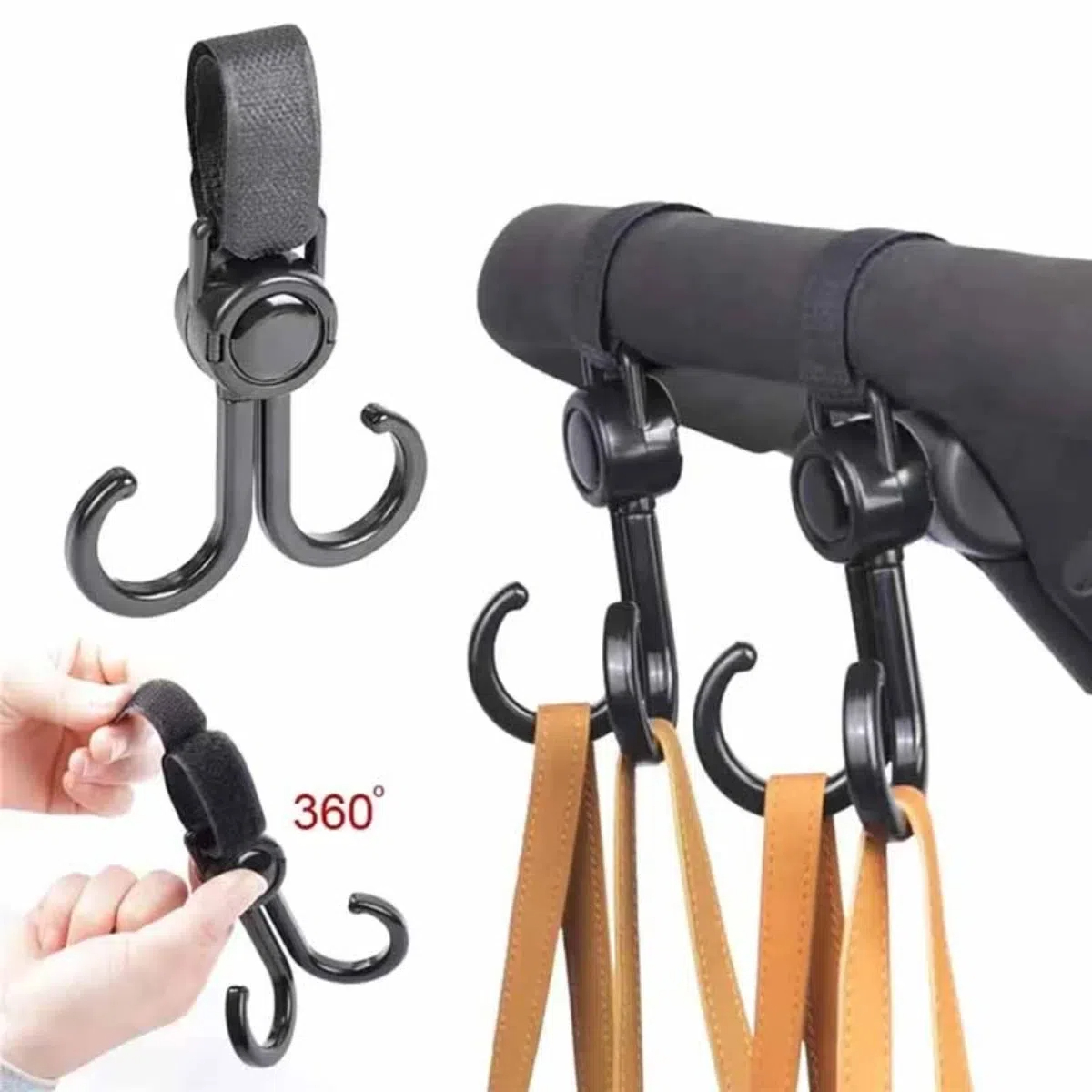 خطافات مزدوجة قابلة للدوران لع - مراجعة Travel Accessories For 1 Year Old وسعره