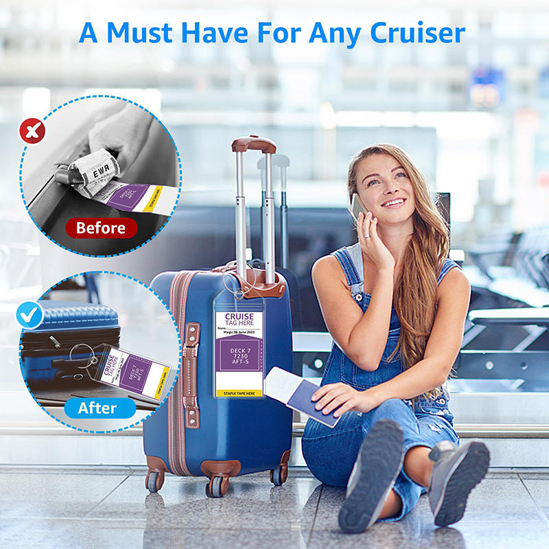 5 قطع من بطاقات الأمتعة البسيط - مراجعة Travel Accessories List وسعره