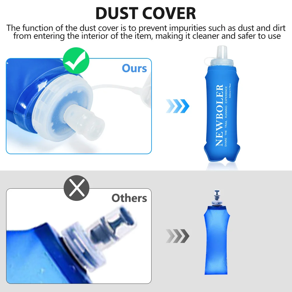 NEWBOLER 300/500 مللي زجاجة ما - مراجعة Water Bottle Collapsible وسعره