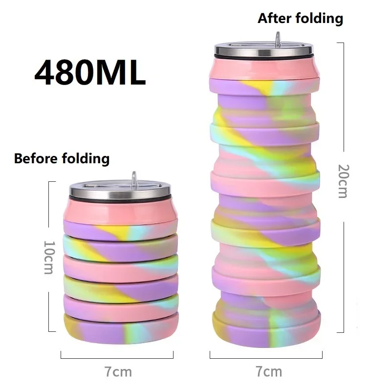 زجاجة ماء سيليكون قابلة للطي س - مراجعة Water Bottle Collapsible وسعره