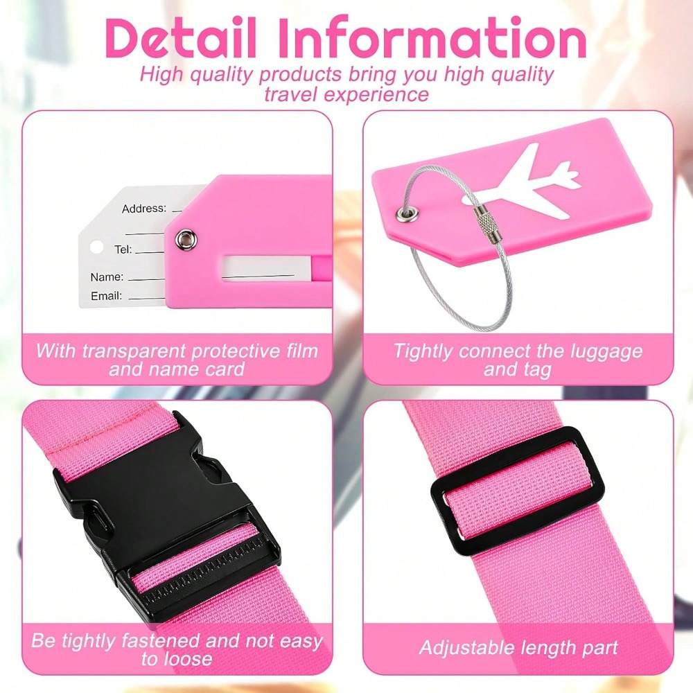 مجموعة حزام الأمتعة مع علامة ا - مراجعة Travel Accessories List وسعره