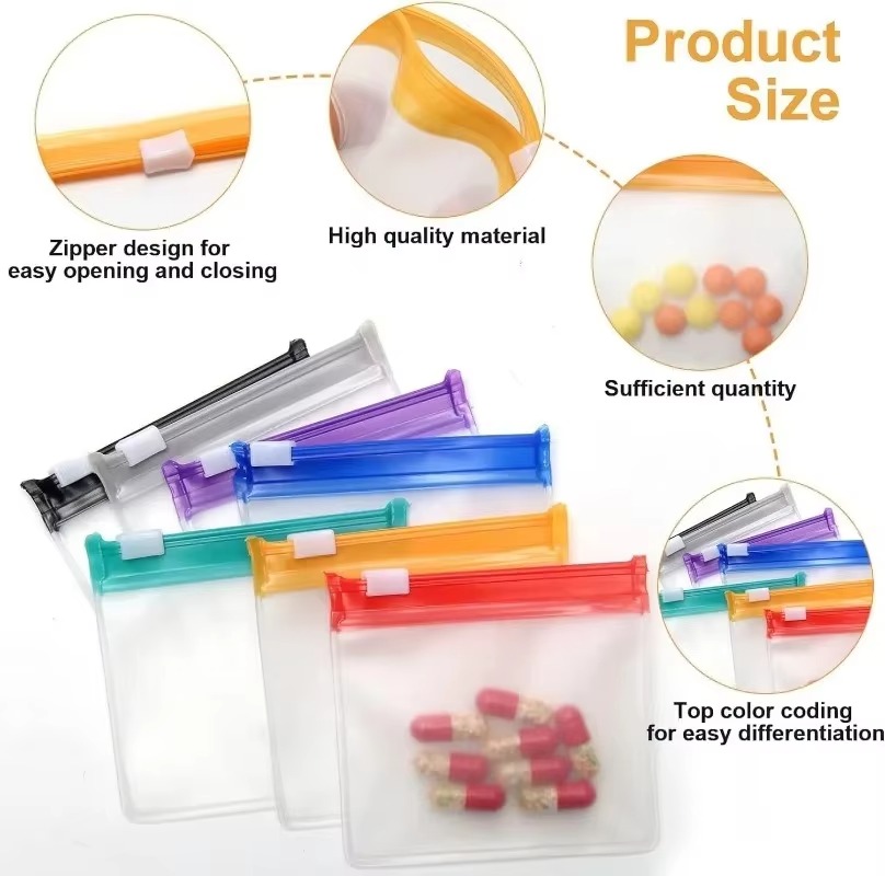 أكياس صغيرة ملونة لحفظ الأدوية - مراجعة Reusable Zip Bag وسعره