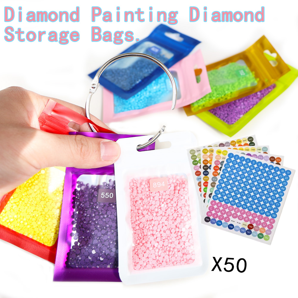 50 قطعة من أكياس تخزين خرز الر - مراجعة Reusable Zip Bag وسعره