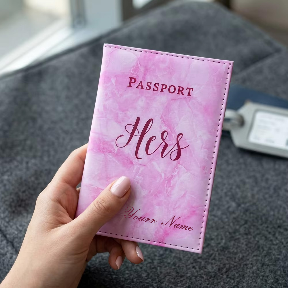 غطاء جواز سفر رخامي مخصص للأزو - مراجعة Travel Accessories Gifts For Her وسعره
