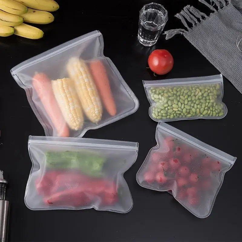 حاويات تخزين المواد الغذائية ا - مراجعة Reusable Zip Bag وسعره