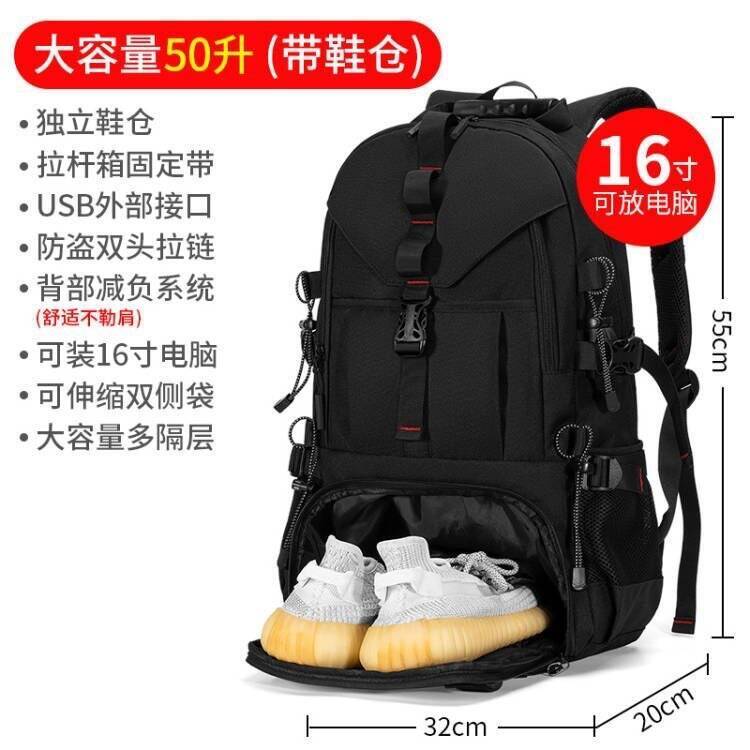 حقيبة ظهر رجالية جديدة ذات سعة - مراجعة Travel Accessories Us وسعره
