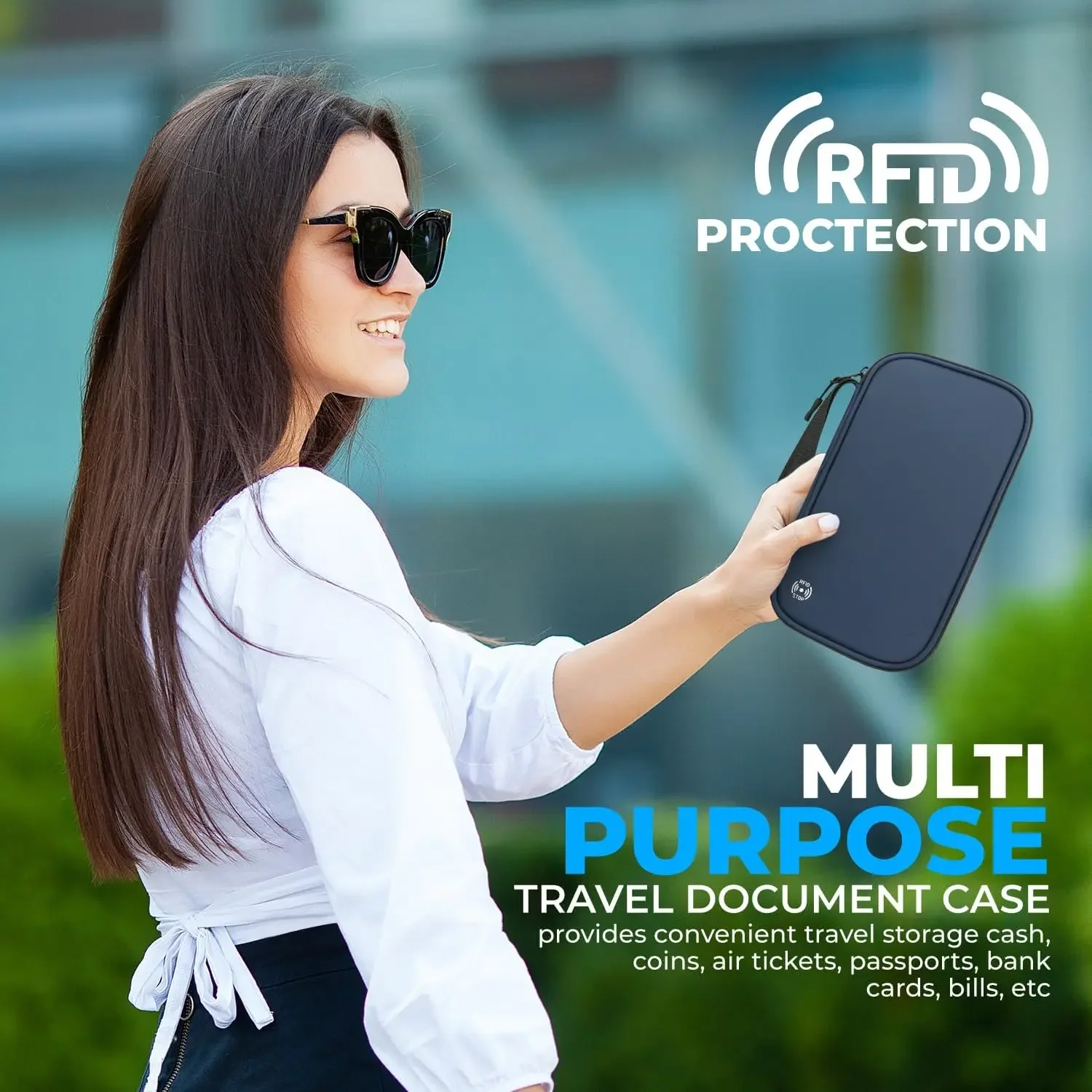 محفظة خفيفة الوزن لغطاء جواز ا - مراجعة Travel Accessories Plane وسعره