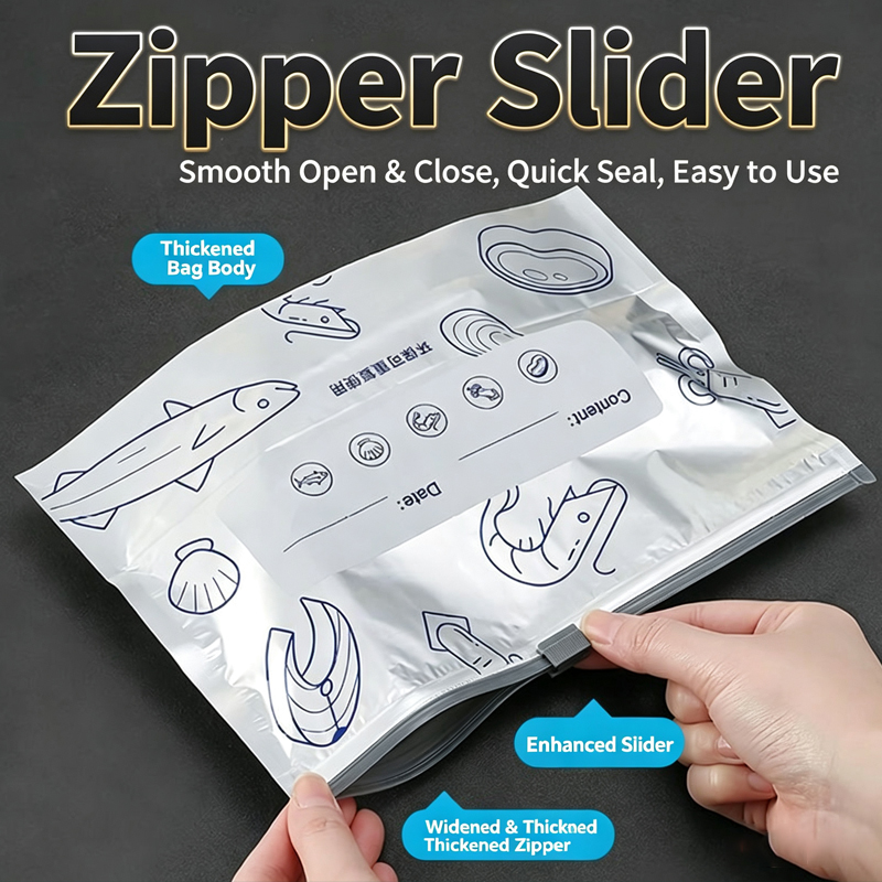 ​ أكياس تجميد من رقائق الألومن - مراجعة Reusable Zip Bag وسعره