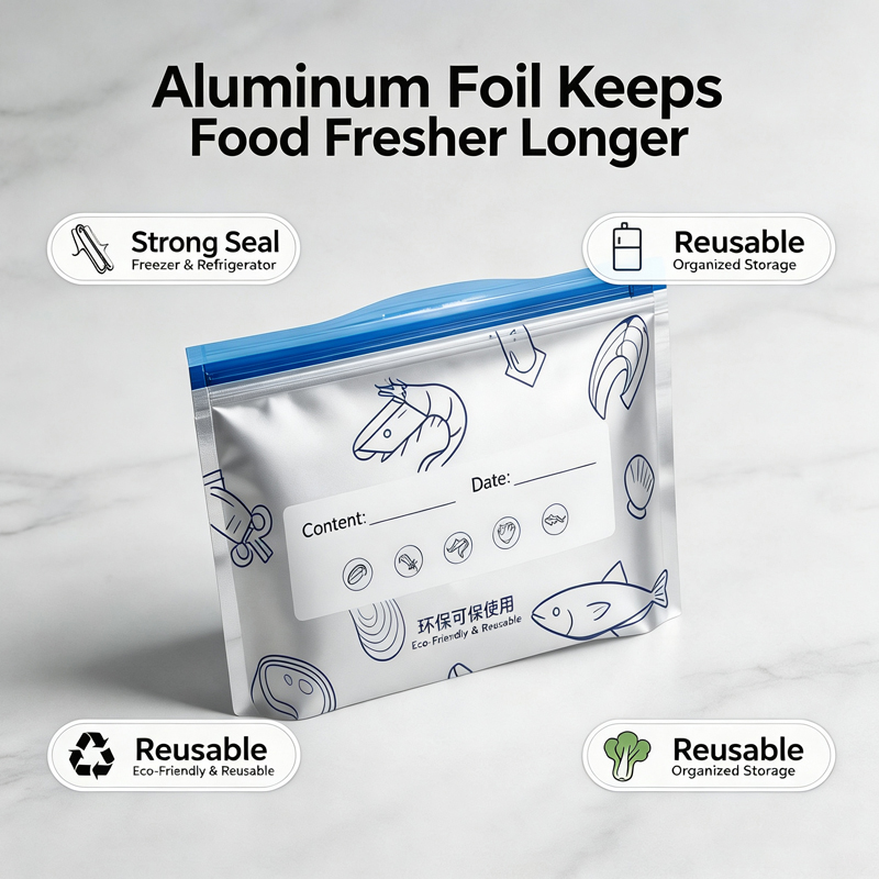 ​ أكياس تجميد من رقائق الألومن - مراجعة Reusable Zip Bag وسعره