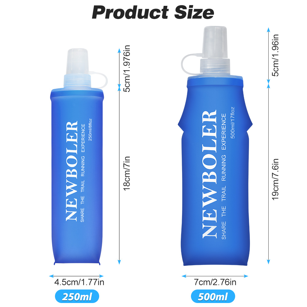 NEWBOLER 150 مللي 250 مللي 500 - مراجعة Water Bottle Collapsible وسعره