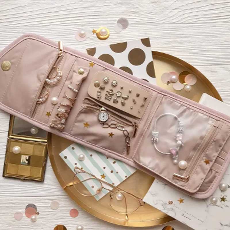 لفة مجوهرات قابلة للطي، منظم م - مراجعة Travel Jewellery & Accessories Organiser وسعره