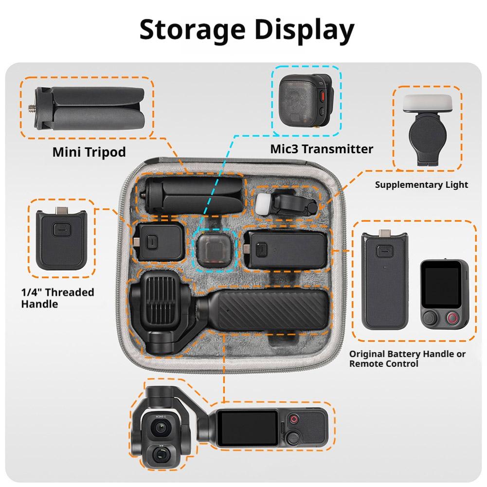 حقيبة حمل DJI Osmo Pocket 4P،  - مراجعة Travel Video Accessories وسعره