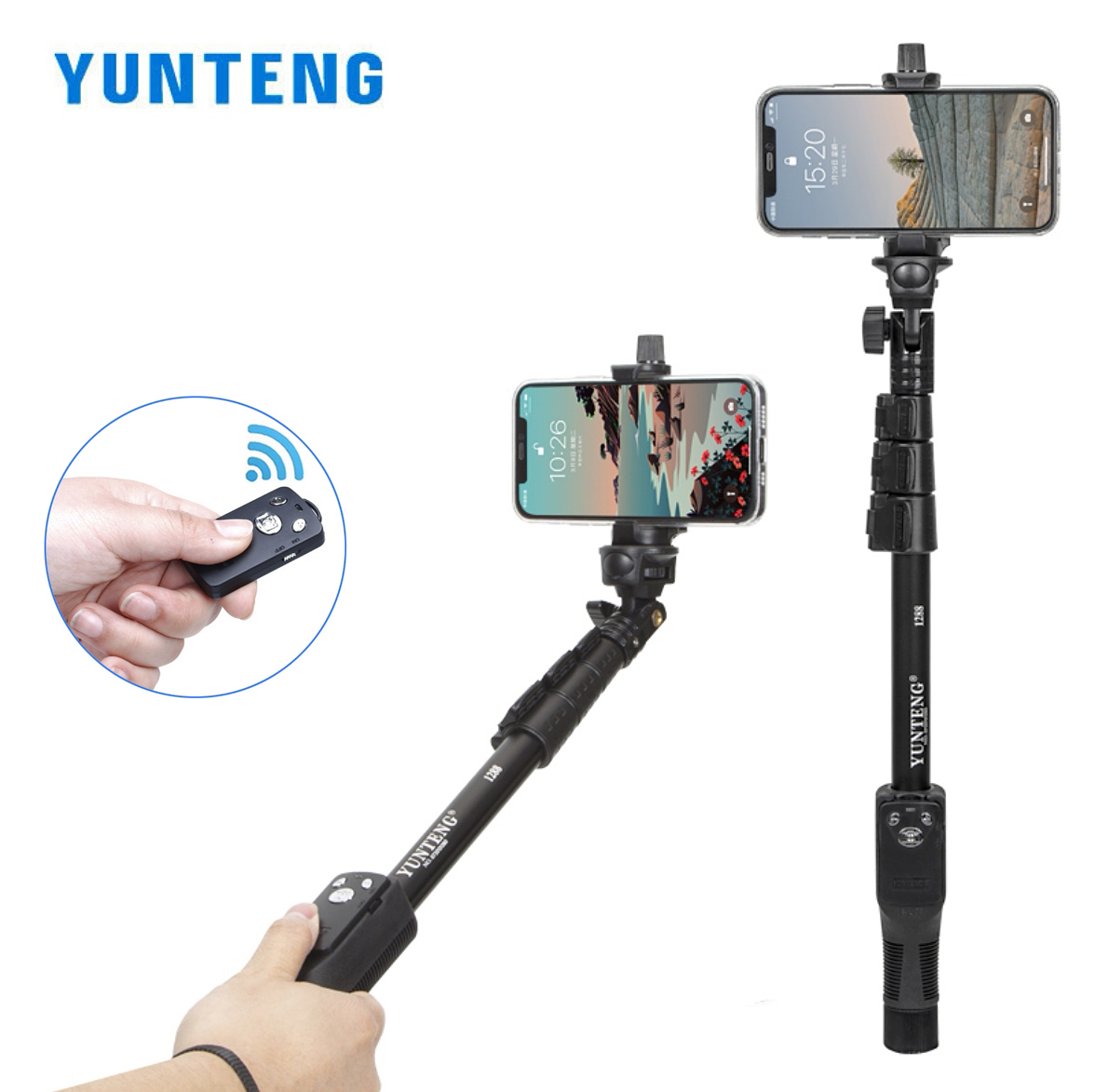 عصا Yunteng-selfie ، monopod ا - مراجعة Travel Video Accessories وسعره