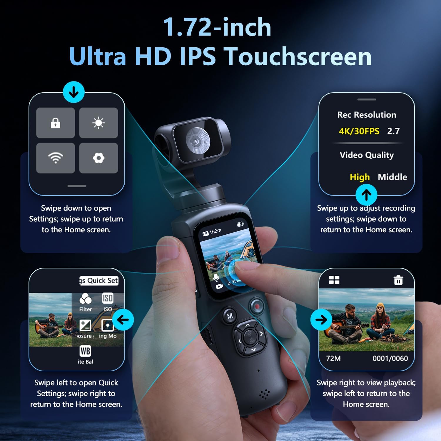 كاميرا فيديو 4K مع جيمبال ثلاث - مراجعة Travel Video Accessories وسعره