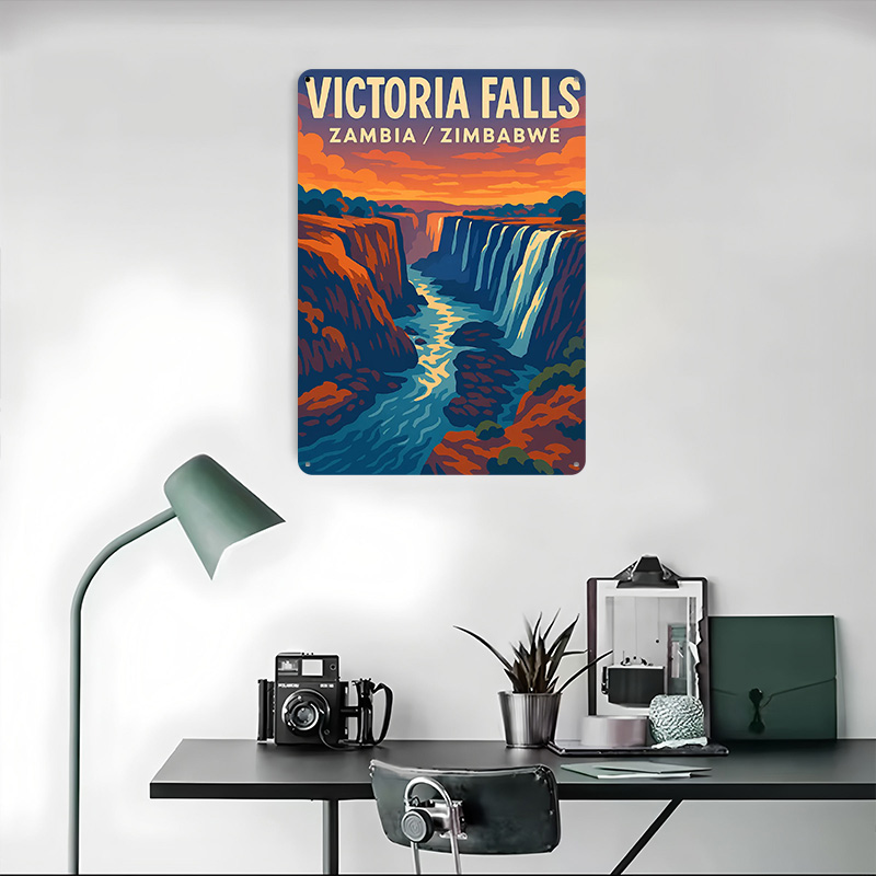 ملصق معدني مخصص لشلالات فيكتور - مراجعة Travel Accessories Victoria وسعره
